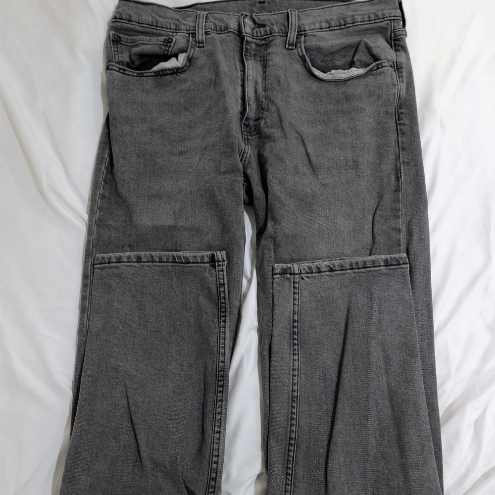 Levi's 502 Men's Charcoal Taper Slim Fit Jeans